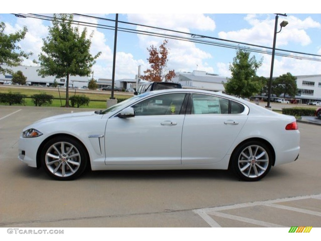 Polaris White 2015 Jaguar XF 3.0 Exterior Photo #106196515