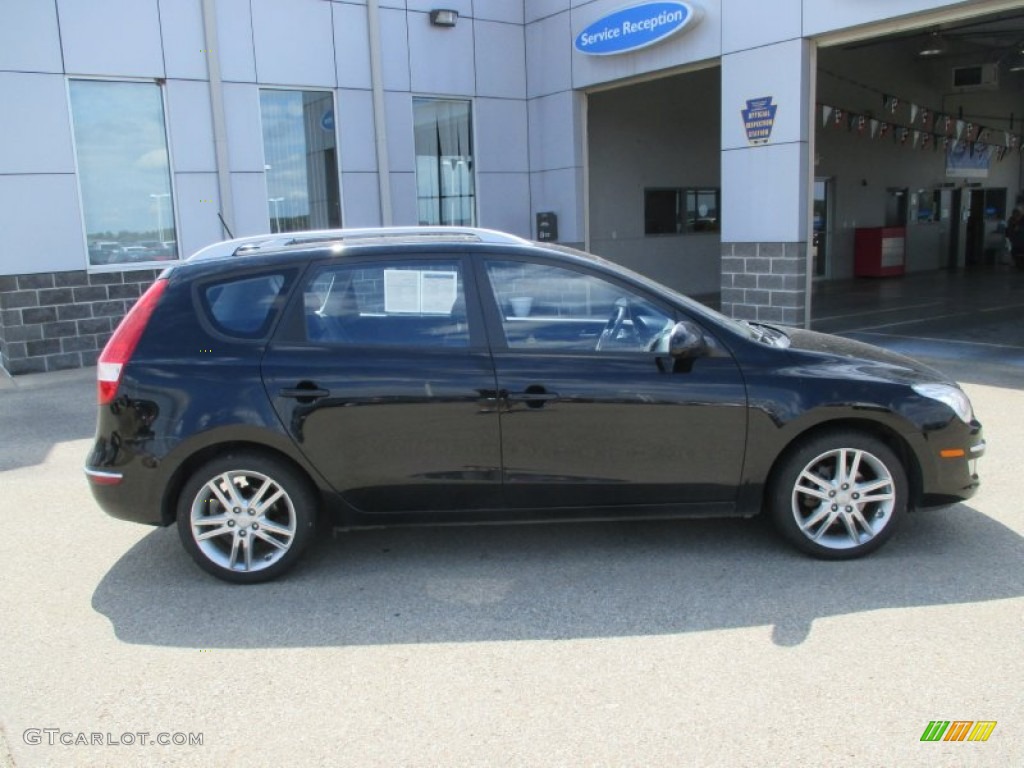 2012 Elantra SE Touring - Black Noir Pearl / Black photo #2