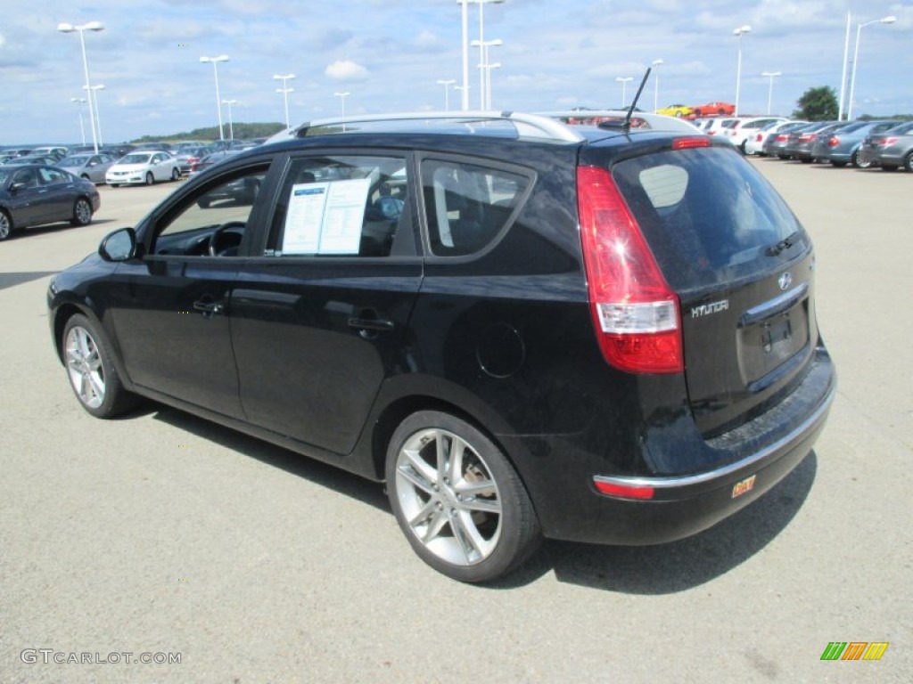 2012 Elantra SE Touring - Black Noir Pearl / Black photo #5