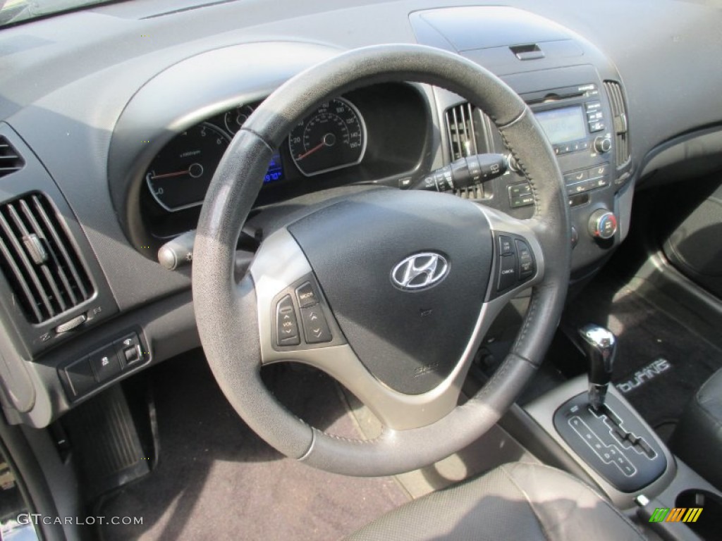 2012 Elantra SE Touring - Black Noir Pearl / Black photo #12