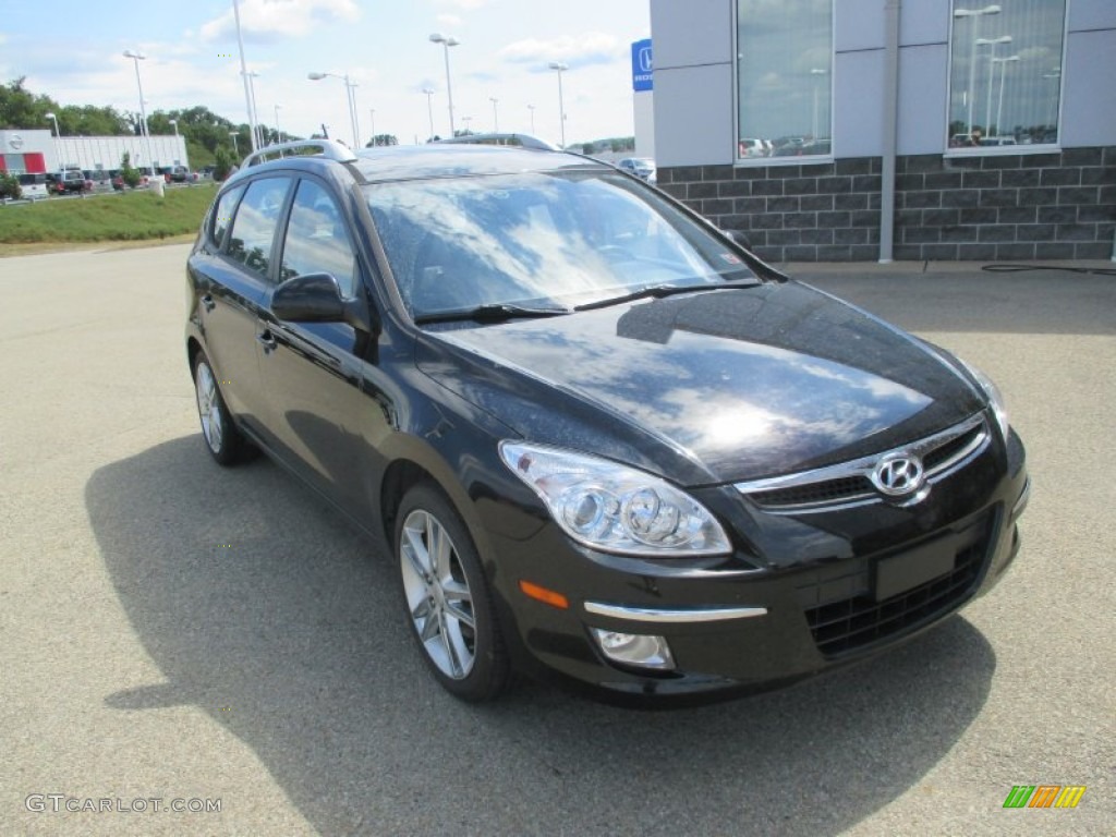 2012 Elantra SE Touring - Black Noir Pearl / Black photo #18