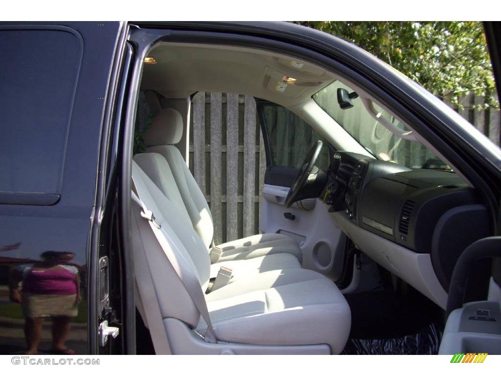 2007 Silverado 1500 LT Extended Cab - Black / Light Titanium/Dark Titanium Gray photo #7