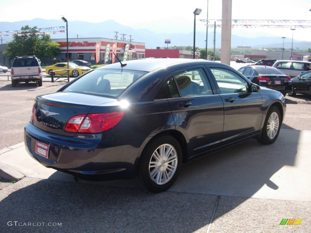 2008 Sebring Touring Sedan - Modern Blue Pearl / Dark Khaki/Light Graystone photo #5