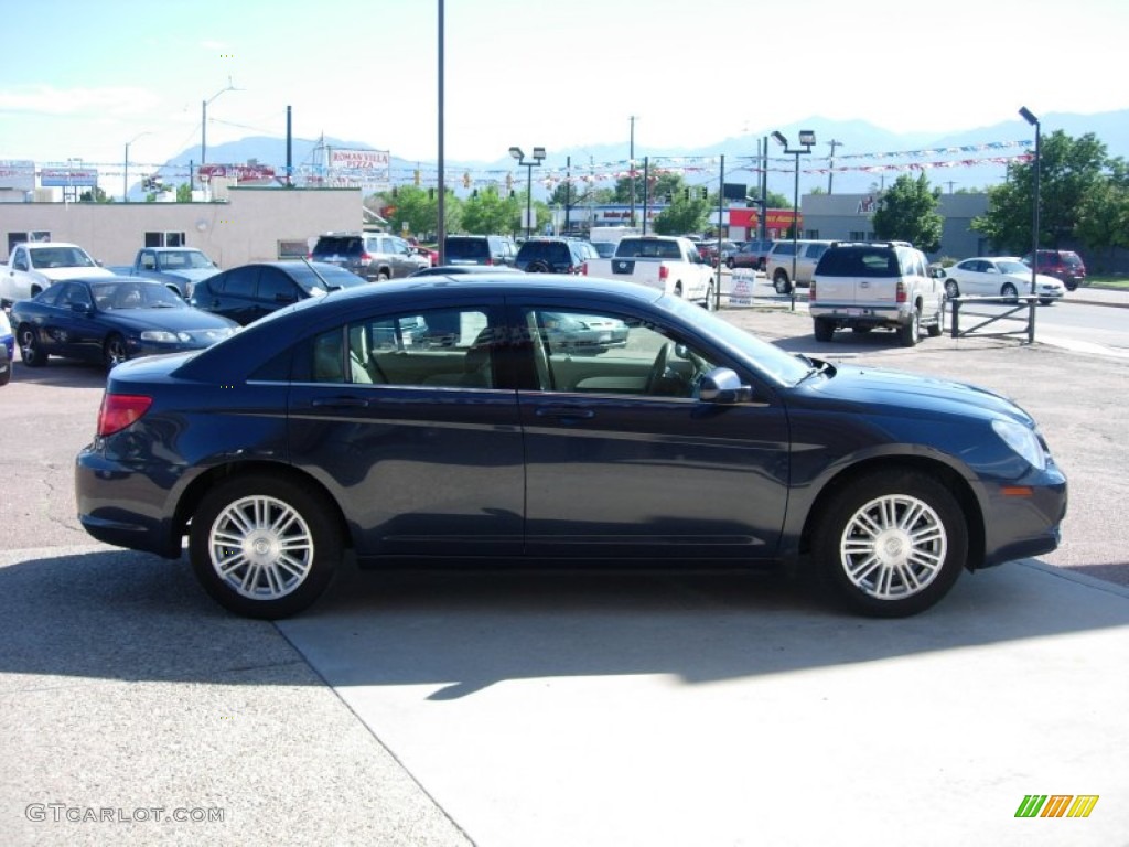 2008 Sebring Touring Sedan - Modern Blue Pearl / Dark Khaki/Light Graystone photo #6