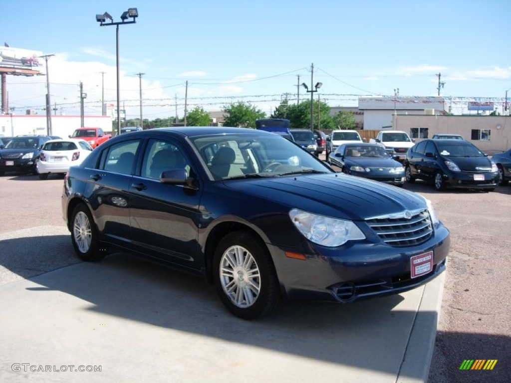 2008 Sebring Touring Sedan - Modern Blue Pearl / Dark Khaki/Light Graystone photo #7