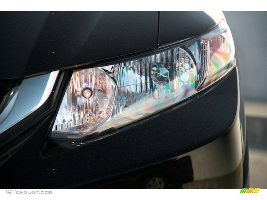 2015 Civic SE Sedan - Crystal Black Pearl / Black photo #5