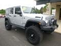 2010 Bright Silver Metallic Jeep Wrangler Unlimited Rubicon 4x4  photo #3