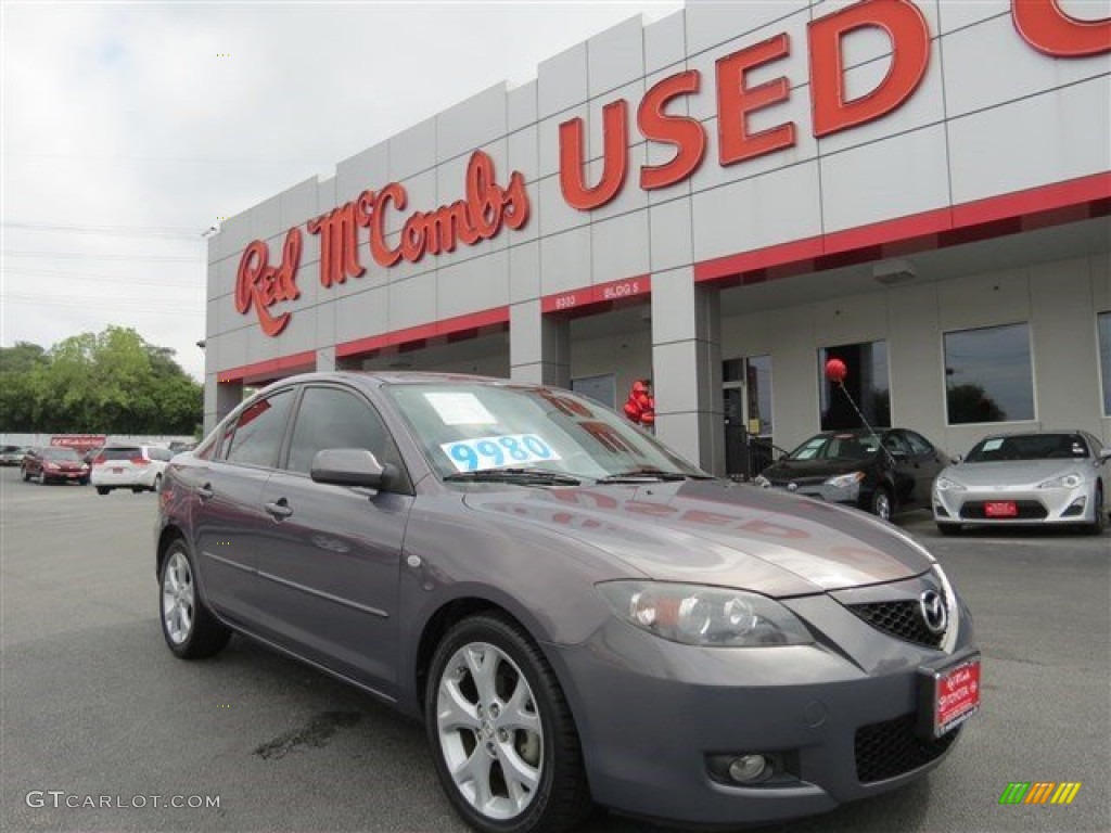 2009 MAZDA3 i Sport Sedan - Stormy Blue Mica / Black photo #2
