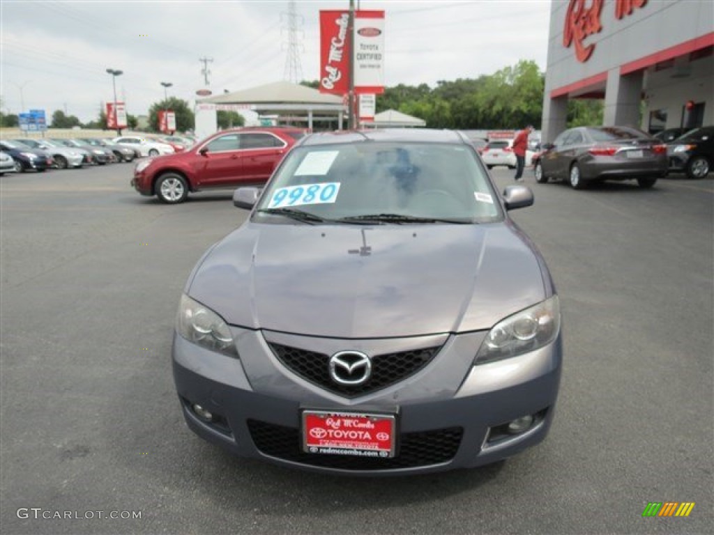 2009 MAZDA3 i Sport Sedan - Stormy Blue Mica / Black photo #3