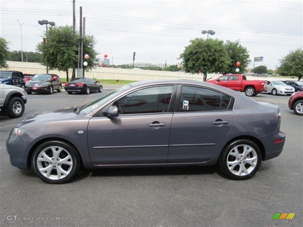 2009 MAZDA3 i Sport Sedan - Stormy Blue Mica / Black photo #5