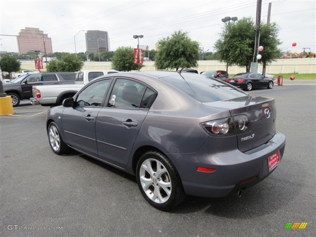 2009 MAZDA3 i Sport Sedan - Stormy Blue Mica / Black photo #6