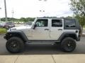 2010 Bright Silver Metallic Jeep Wrangler Unlimited Rubicon 4x4  photo #6