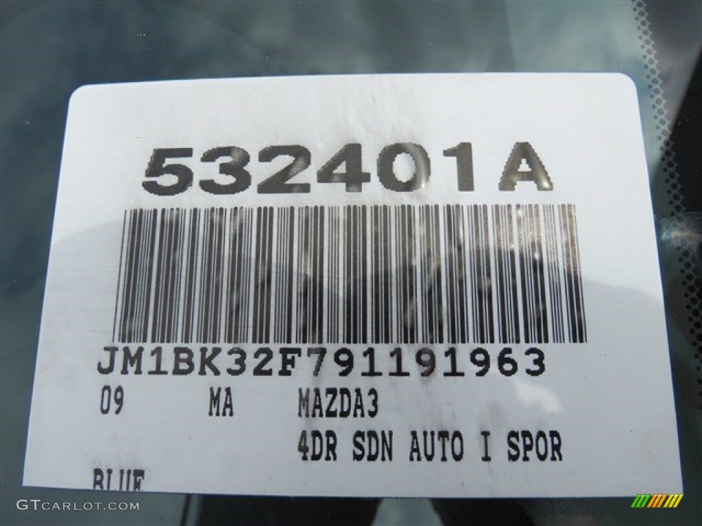 2009 MAZDA3 i Sport Sedan - Stormy Blue Mica / Black photo #25