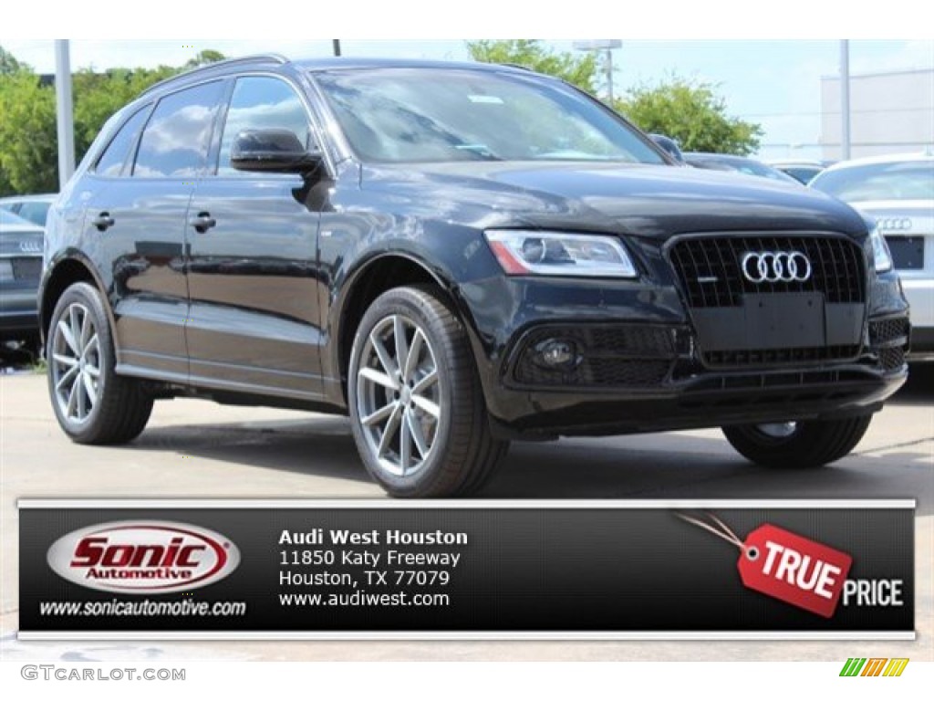 2016 Q5 3.0 TFSI Premium Plus quattro - Mythos Black Metallic / Chestnut Brown photo #1