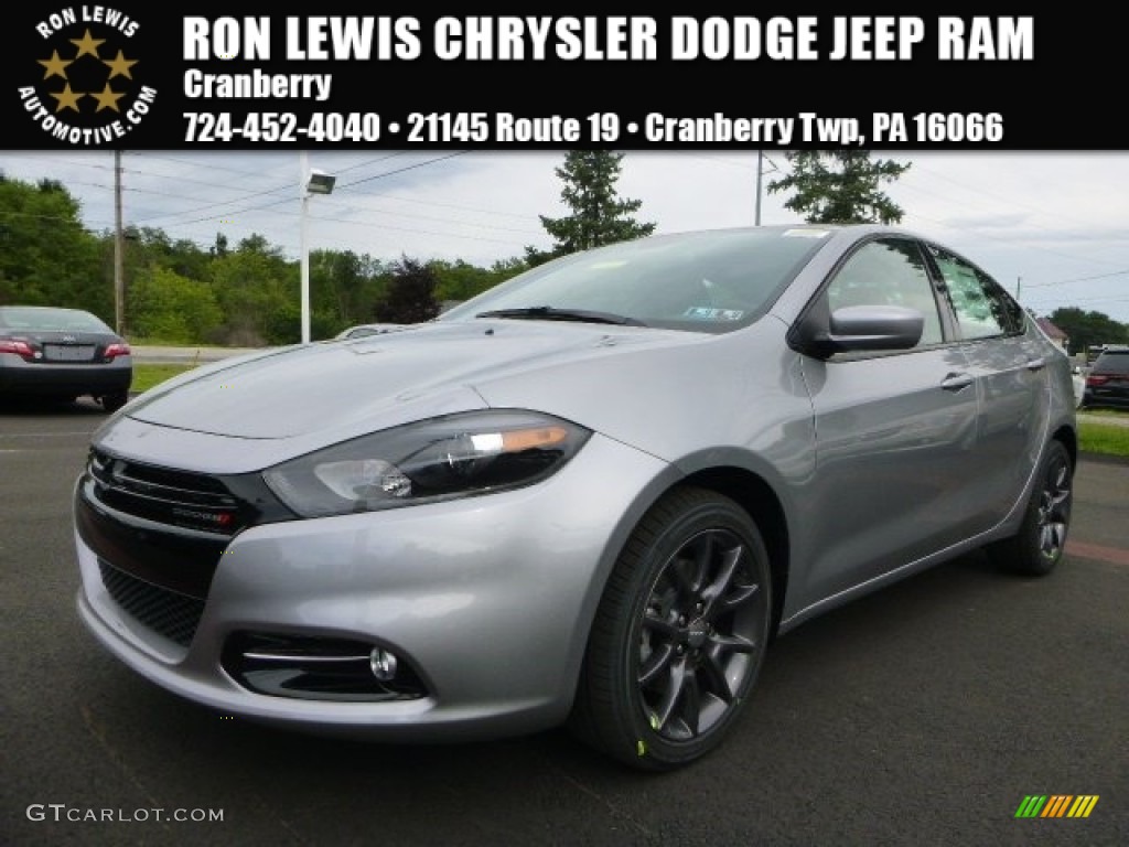 2016 Dart SXT Rallye - Billet Silver Metallic / Black photo #1