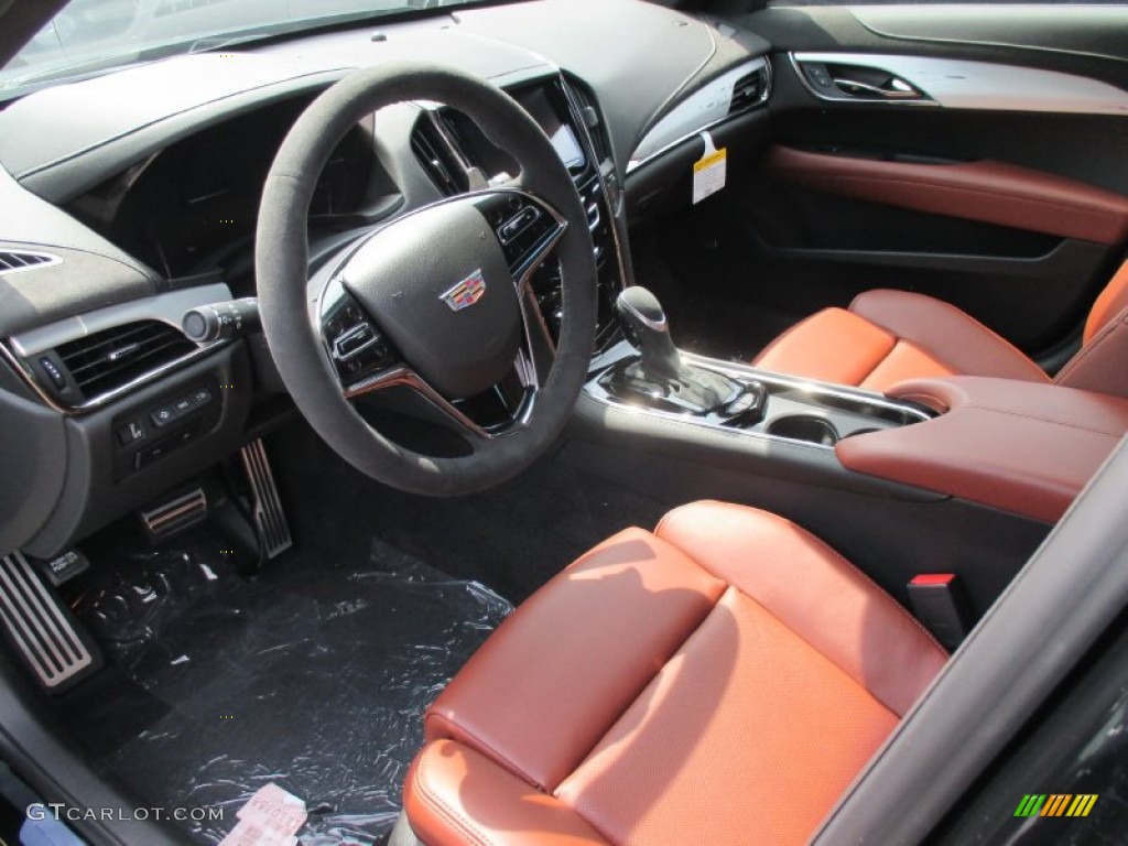 Kona Brown/Jet Black Interior 2015 Cadillac ATS 3.6 Premium Sedan Photo #106211503