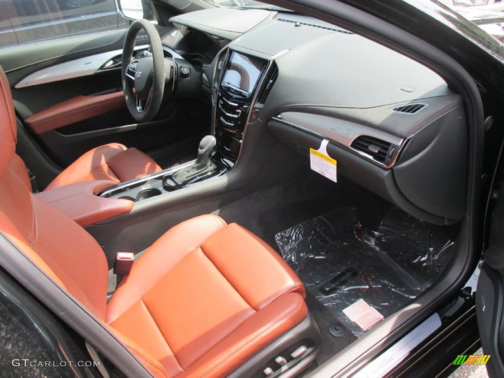 Kona Brown/Jet Black Interior 2015 Cadillac ATS 3.6 Premium Sedan Photo #106211527