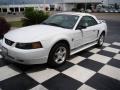 2004 Oxford White Ford Mustang V6 Convertible  photo #1