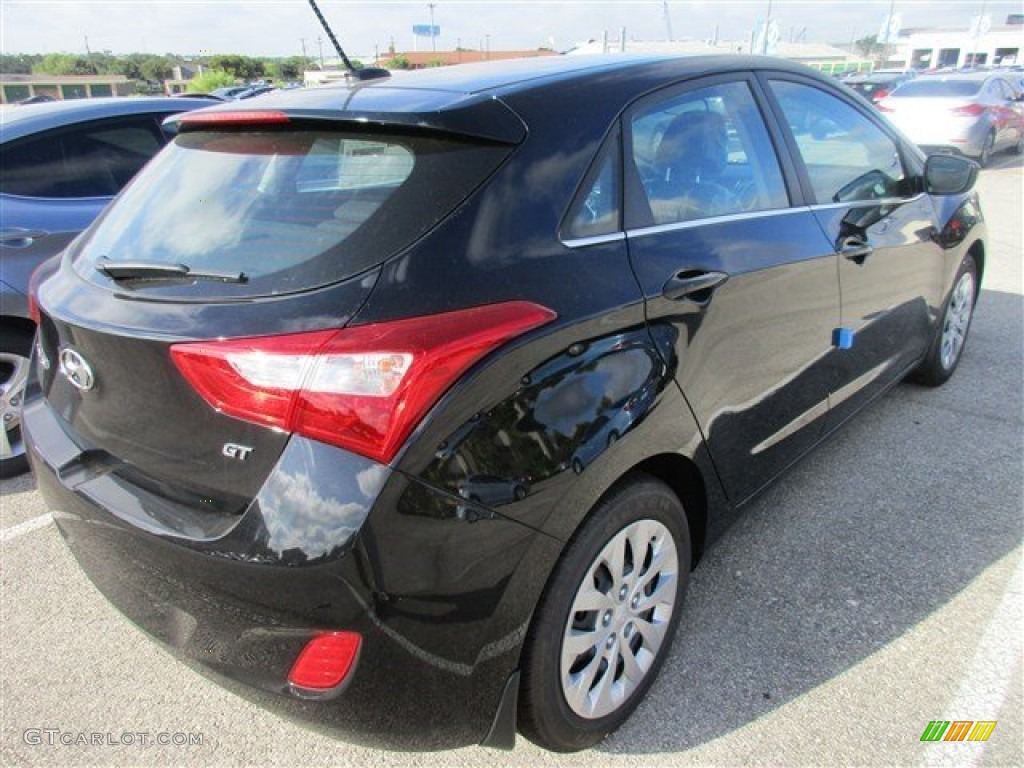 Black Noir Pearl 2016 Hyundai Elantra GT Standard Elantra GT Model Exterior Photo #106213558