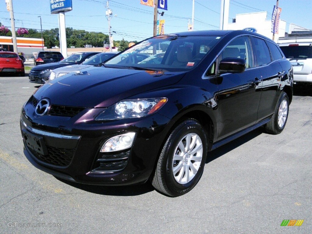 Black Cherry Mica 2011 Mazda CX-7 i Sport Exterior Photo #106213730