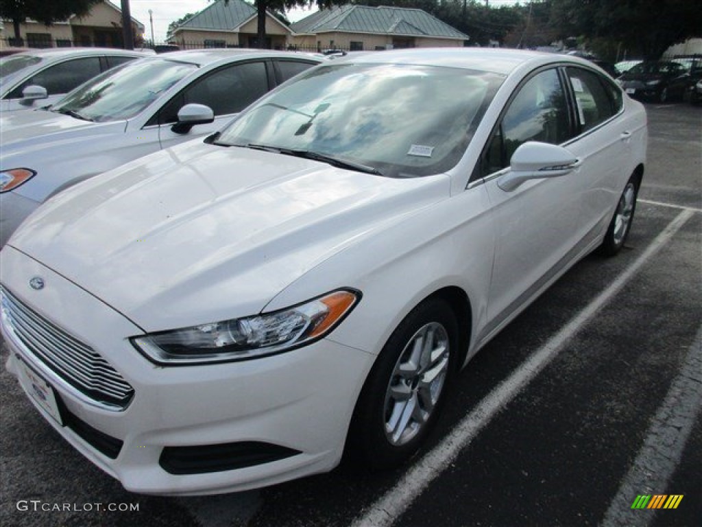 White Platinum Tri-Coat Metallic 2016 Ford Fusion SE Exterior Photo #106215622