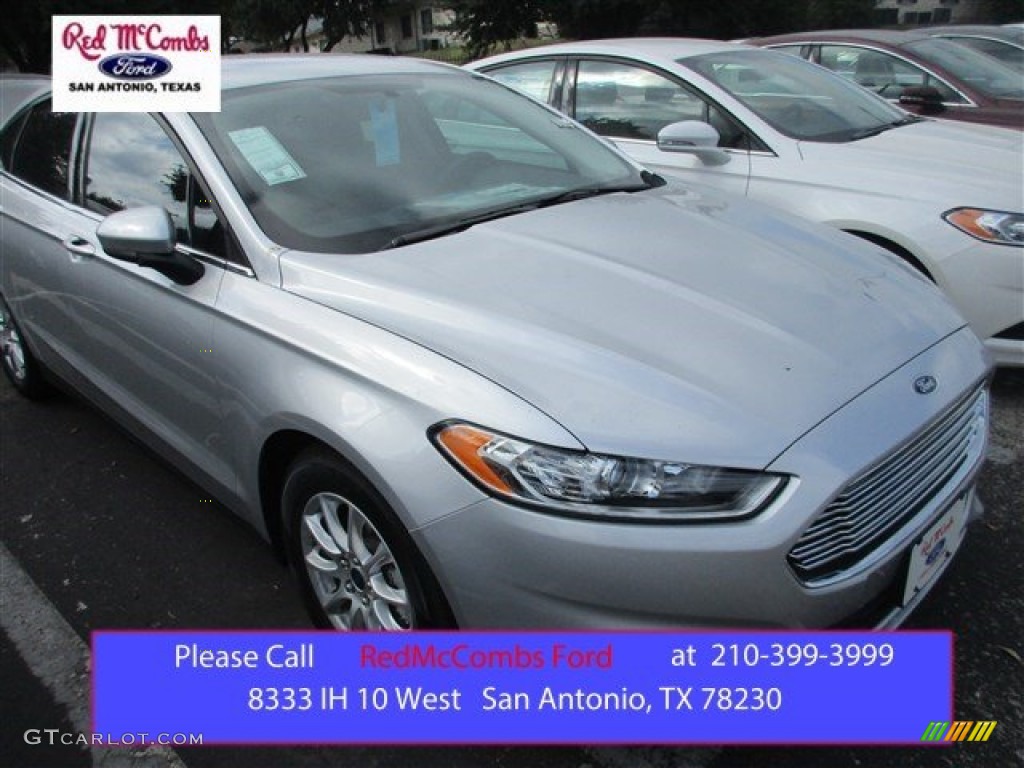 2016 Fusion S - Ingot Silver Metallic / Medium Earth Gray photo #1