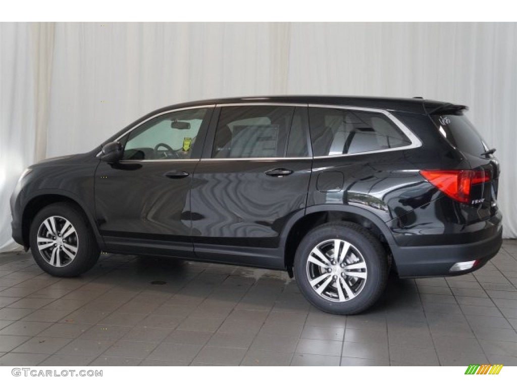 2016 Pilot EX-L - Crystal Black Pearl / Gray photo #8