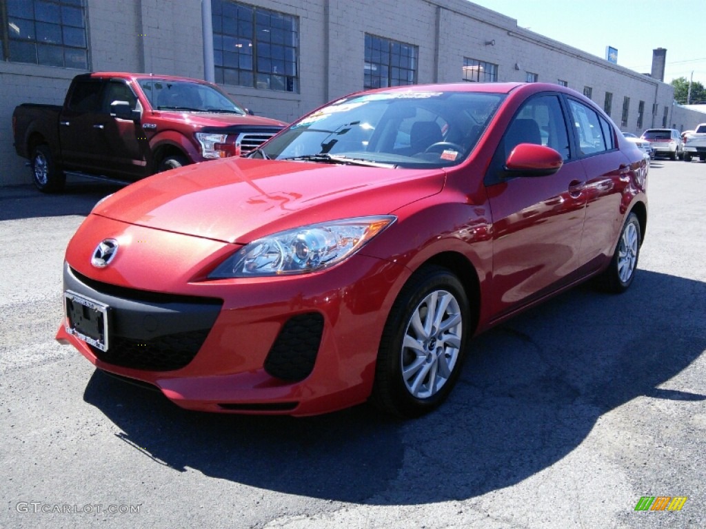 Velocity Red Mica 2013 Mazda MAZDA3 i Touring 4 Door Exterior Photo #106217440