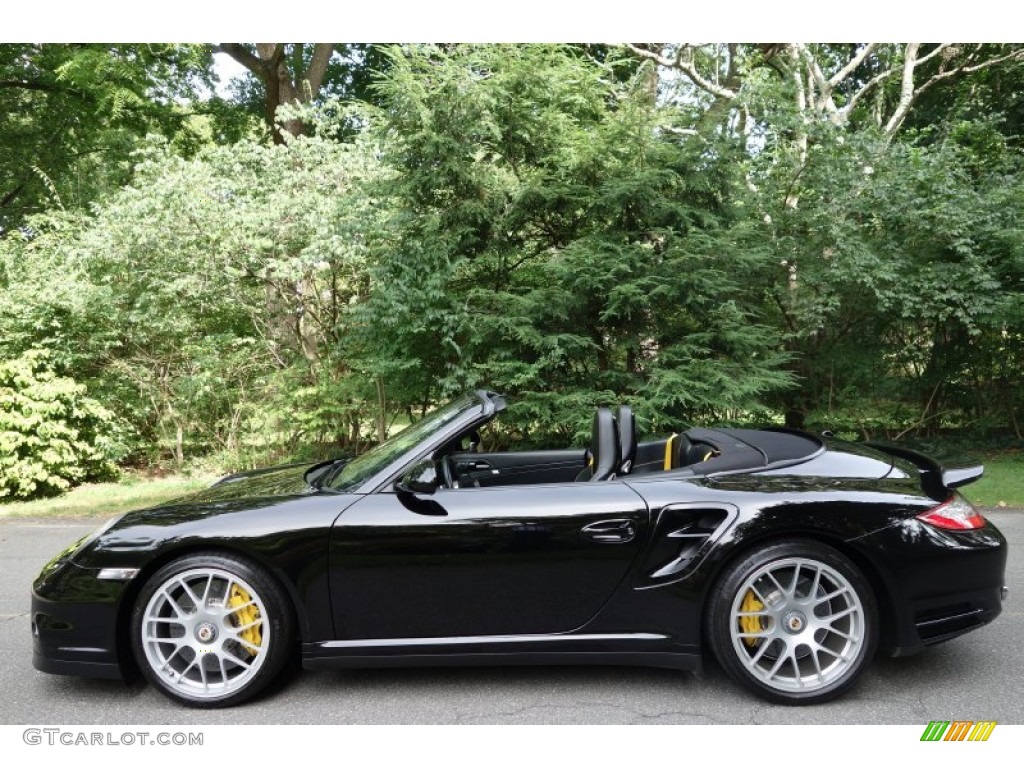 Black 2011 Porsche 911 Turbo S Cabriolet Exterior Photo #106217470