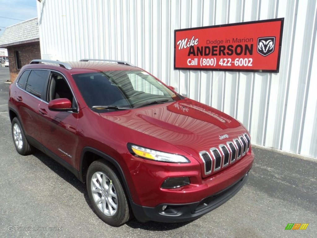 2016 Cherokee Latitude - Deep Cherry Red Crystal Pearl / Black photo #1