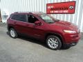 2016 Deep Cherry Red Crystal Pearl Jeep Cherokee Latitude  photo #2