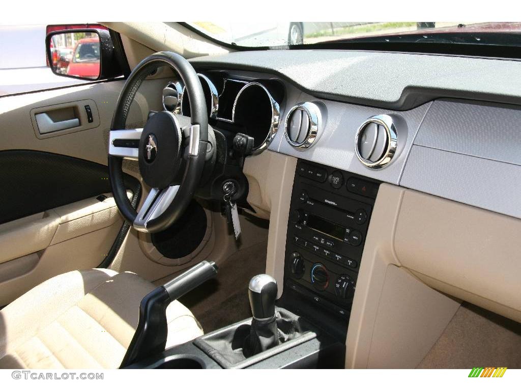 2007 Mustang GT Premium Coupe - Redfire Metallic / Medium Parchment photo #9