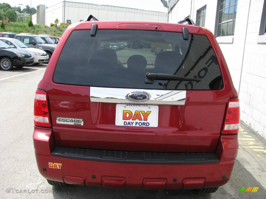 2008 Escape Limited - Redfire Metallic / Camel photo #6