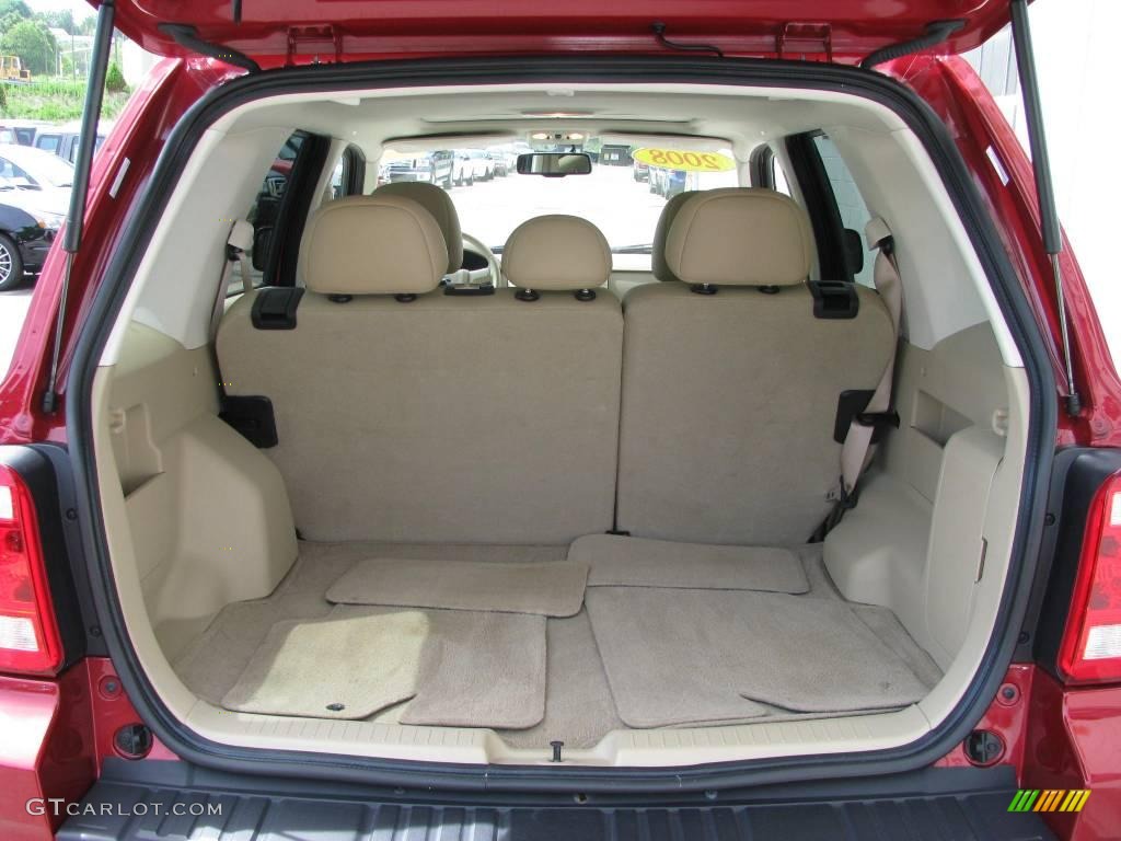 2008 Escape Limited - Redfire Metallic / Camel photo #13