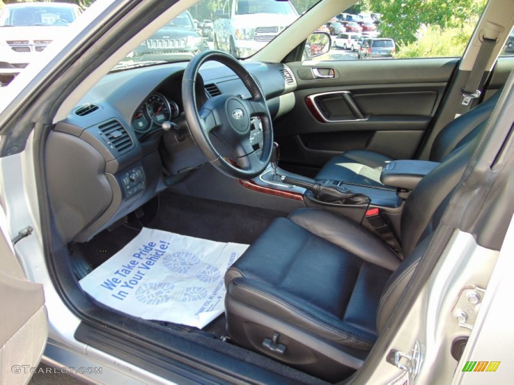Charcoal Leather Interior 2007 Subaru Outback 2.5i Limited Wagon Photo #106221592