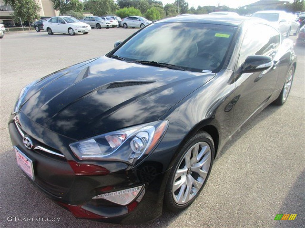 2015 Genesis Coupe 3.8 - Caspian Black / Black photo #2