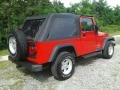 2004 Flame Red Jeep Wrangler Sport 4x4  photo #5