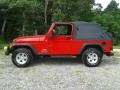 2004 Flame Red Jeep Wrangler Sport 4x4  photo #8