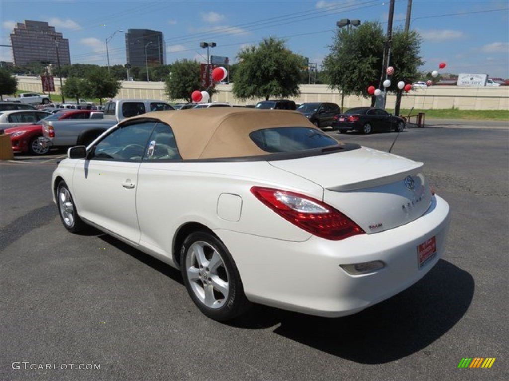 2008 Solara SE V6 Convertible - Blizzard White Pearl / Ivory photo #6