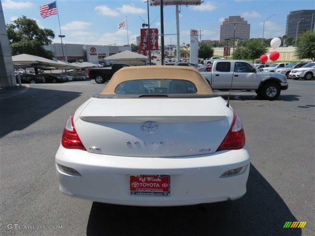 2008 Solara SE V6 Convertible - Blizzard White Pearl / Ivory photo #7