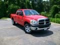 2008 Flame Red Dodge Ram 1500 Big Horn Edition Quad Cab 4x4  photo #1