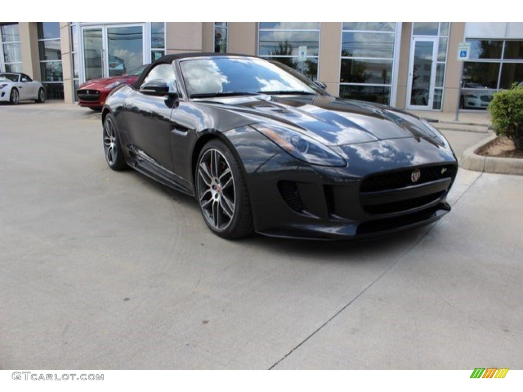 2016 F-TYPE R Convertible - Storm Grey / Jet/Red Duotone photo #1