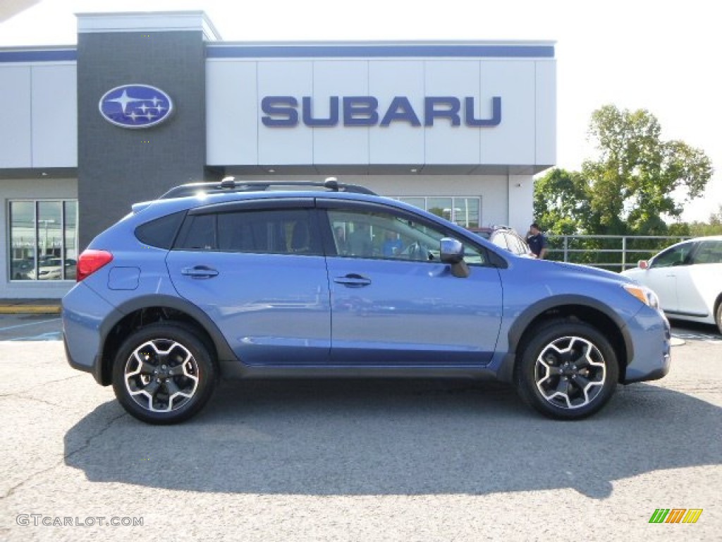 2014 XV Crosstrek 2.0i Premium - Quartz Blue Pearl / Ivory photo #3