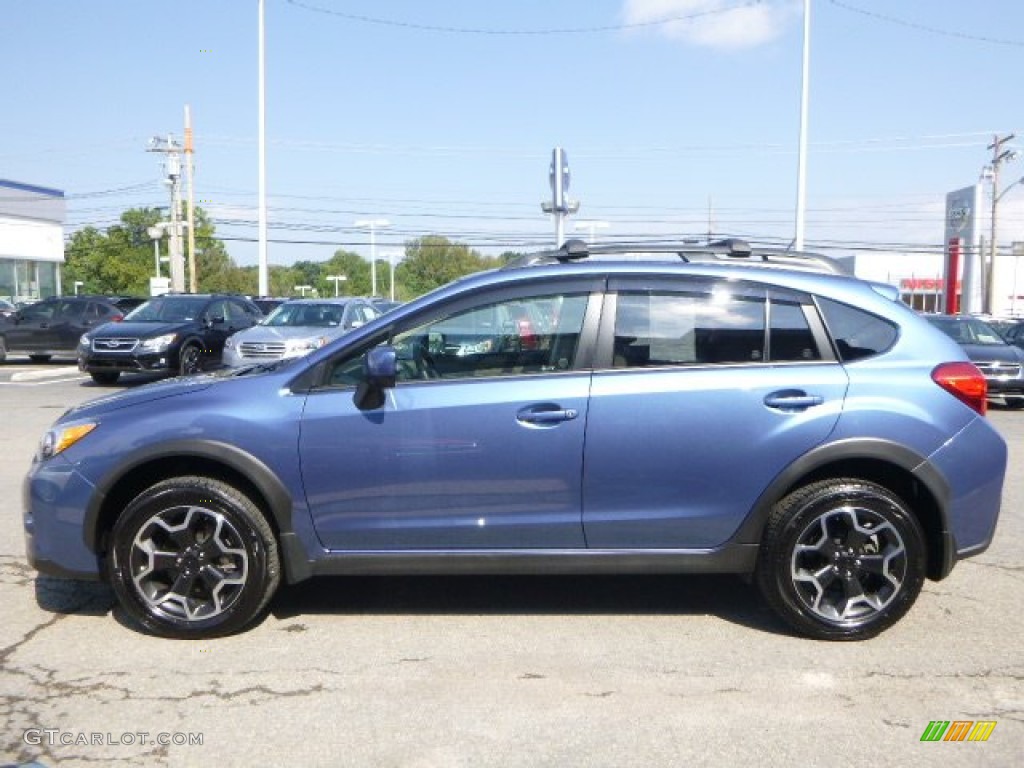 2014 XV Crosstrek 2.0i Premium - Quartz Blue Pearl / Ivory photo #13