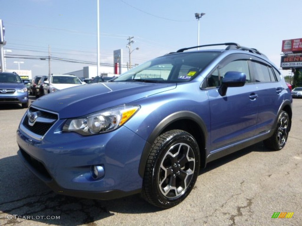 2014 XV Crosstrek 2.0i Premium - Quartz Blue Pearl / Ivory photo #14