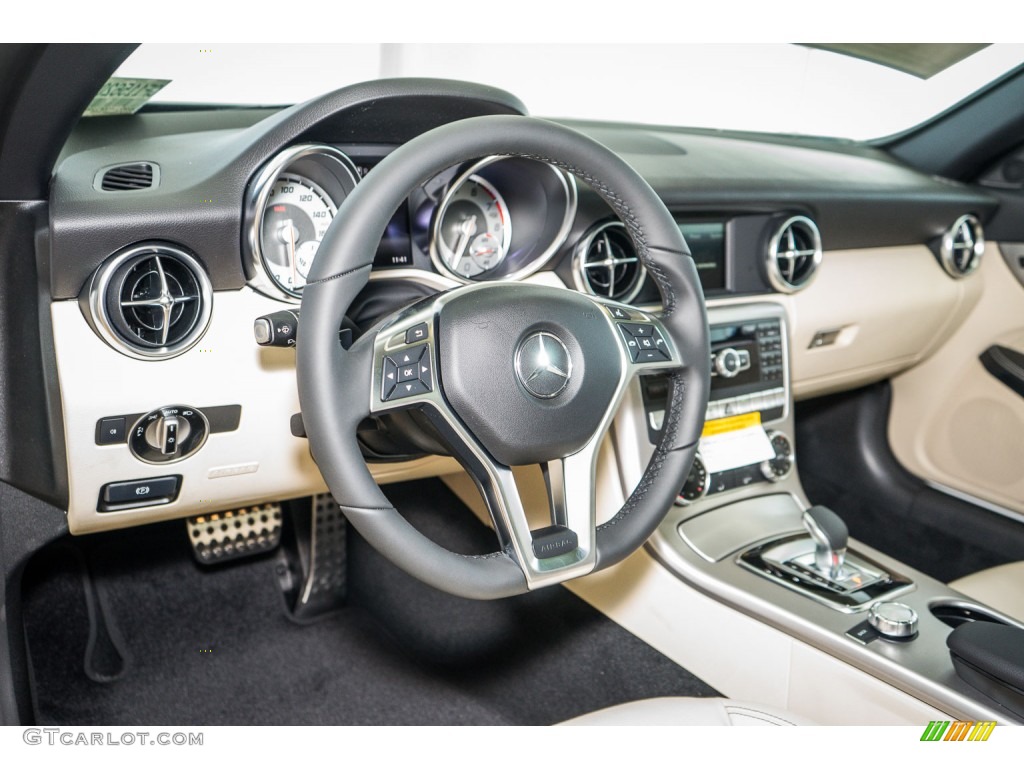 2016 Mercedes-Benz SLK 300 Roadster Sahara Beige Dashboard Photo #106232935