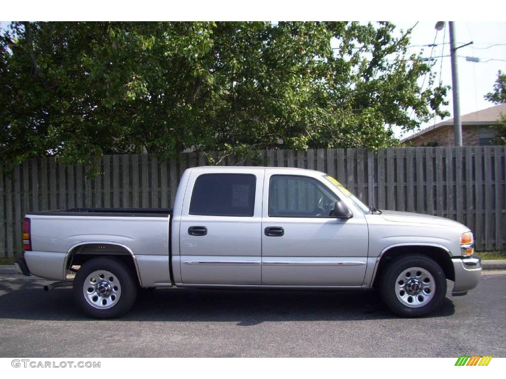 2006 Sierra 1500 SL Crew Cab - Silver Birch Metallic / Dark Pewter photo #1