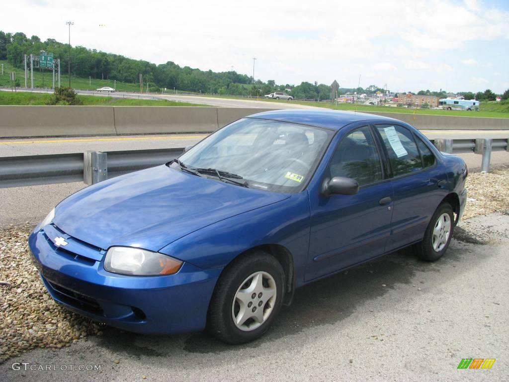 2003 Cavalier Sedan - Arrival Blue Metallic / Graphite Gray photo #1