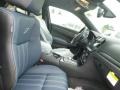 2015 Chrysler 300 Black/Ambassador Blue Interior Front Seat Photo