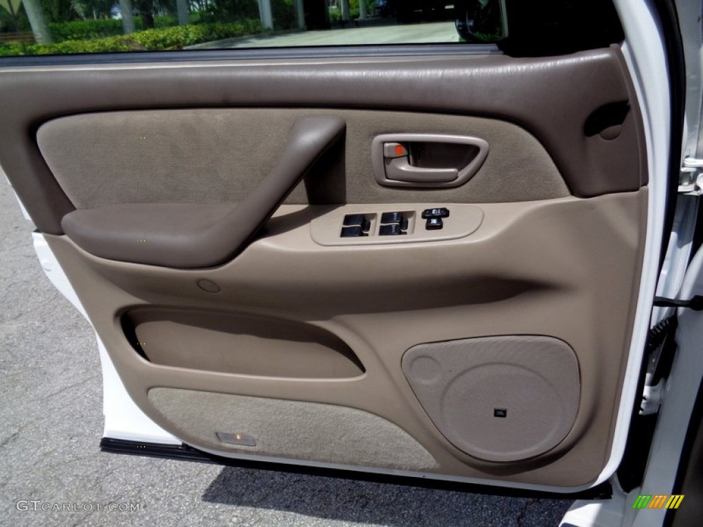2007 Toyota Sequoia SR5 Taupe Door Panel Photo #106235509